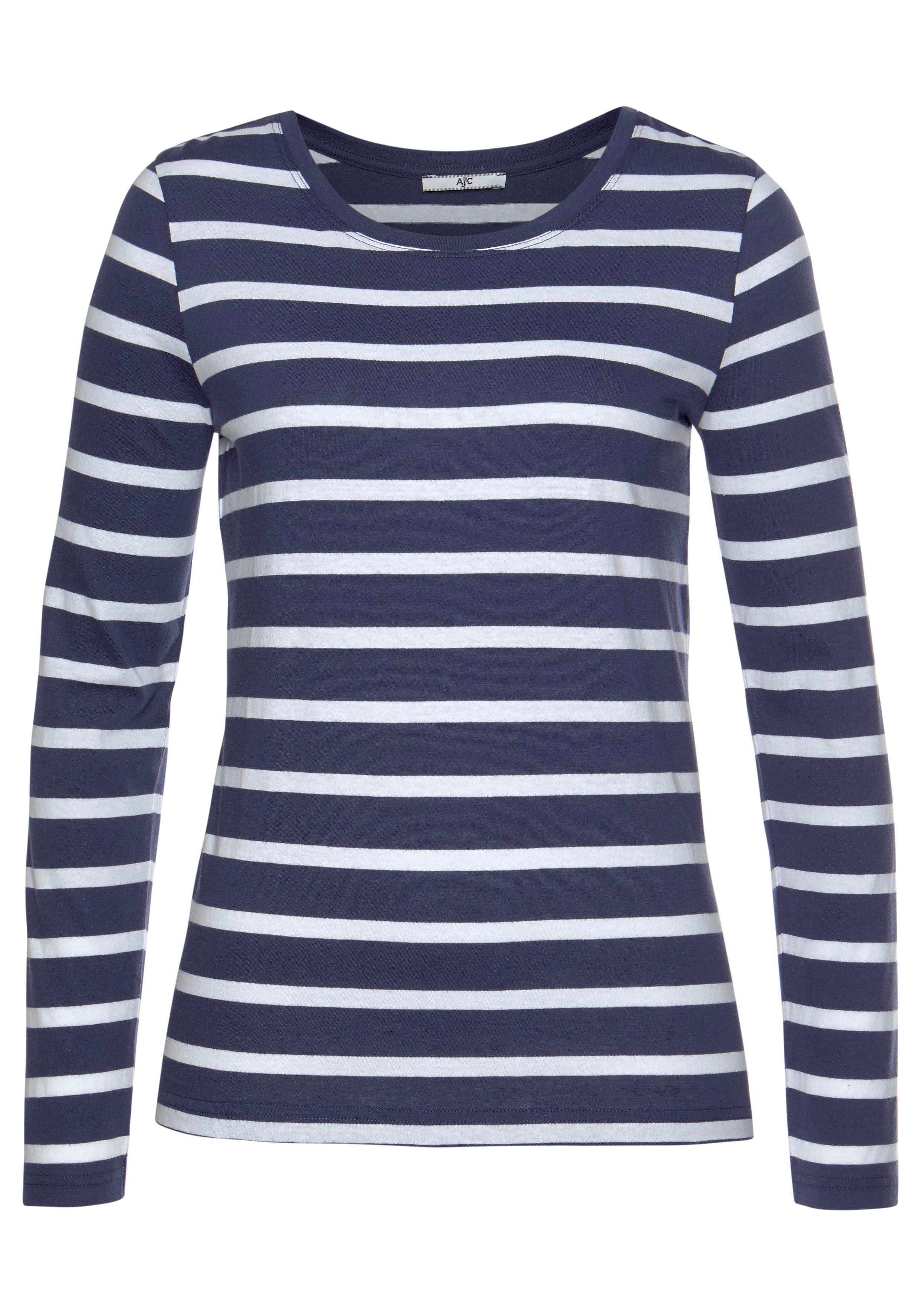 AJC Langarmshirt im angesagten Streifenlook - NEUE KOLLEKTION