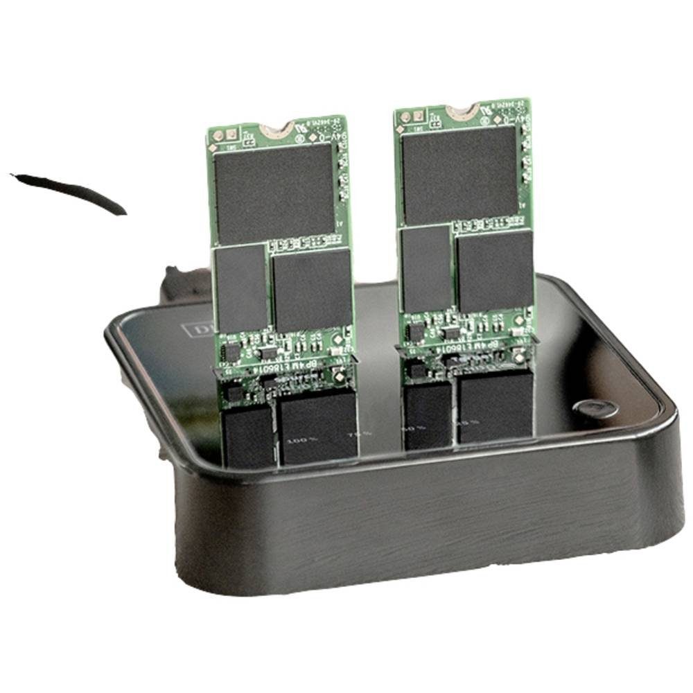 Digitus Festplatten-Dockingstation Dual M.2 NVMe SSD Docking Station mit, mit Clone-Funktion