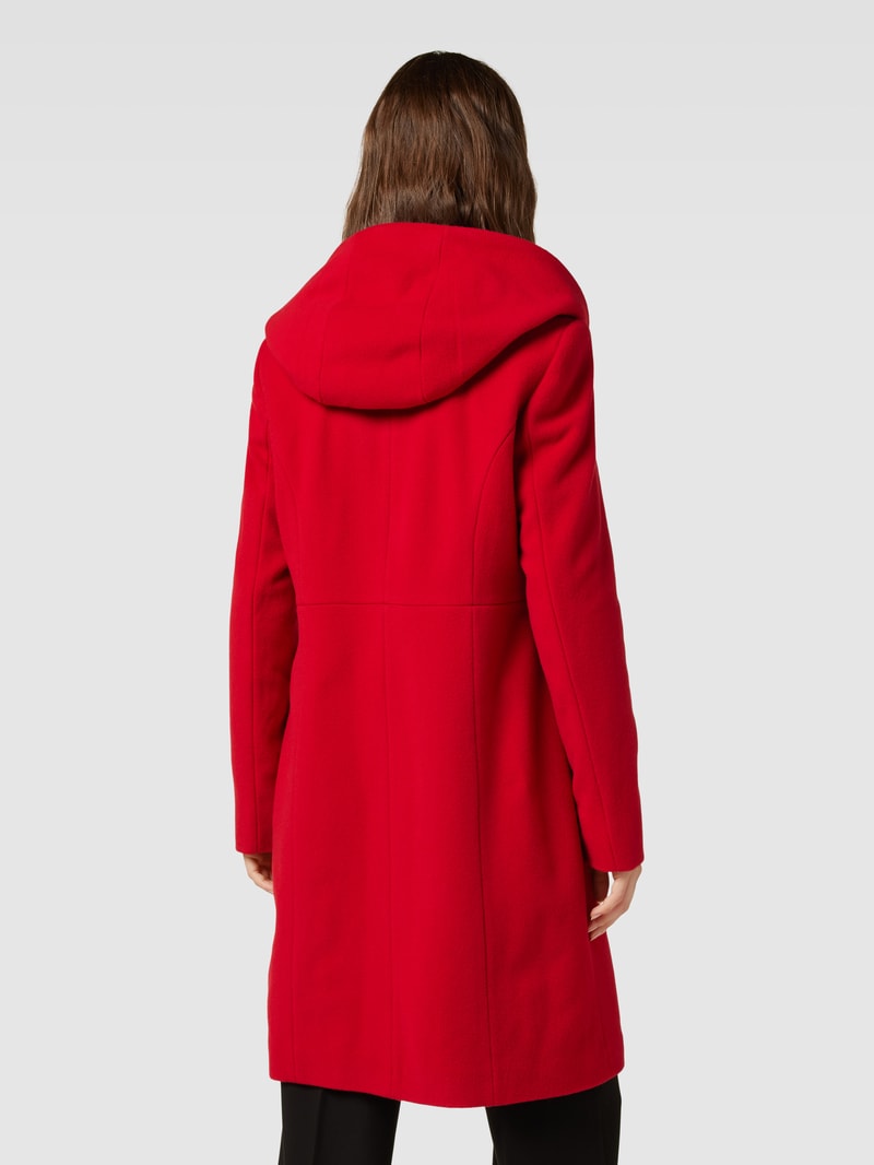 Mantel mit Kapuze Modell 'BELLA' in rot