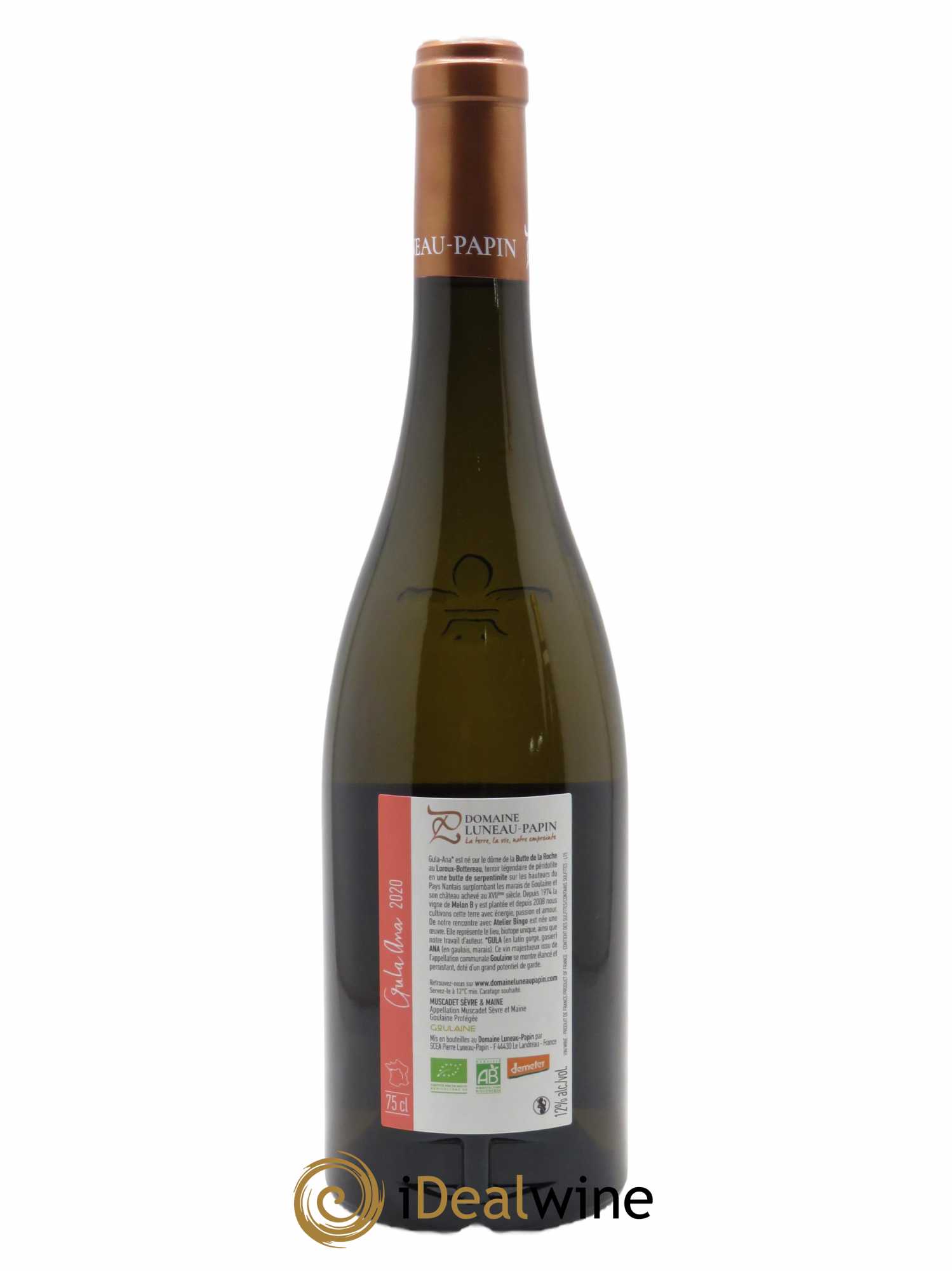 Muscadet-Sèvre-et-Maine Gula Ana Luneau-Papin  2020 - Lot de 1 Bouteille