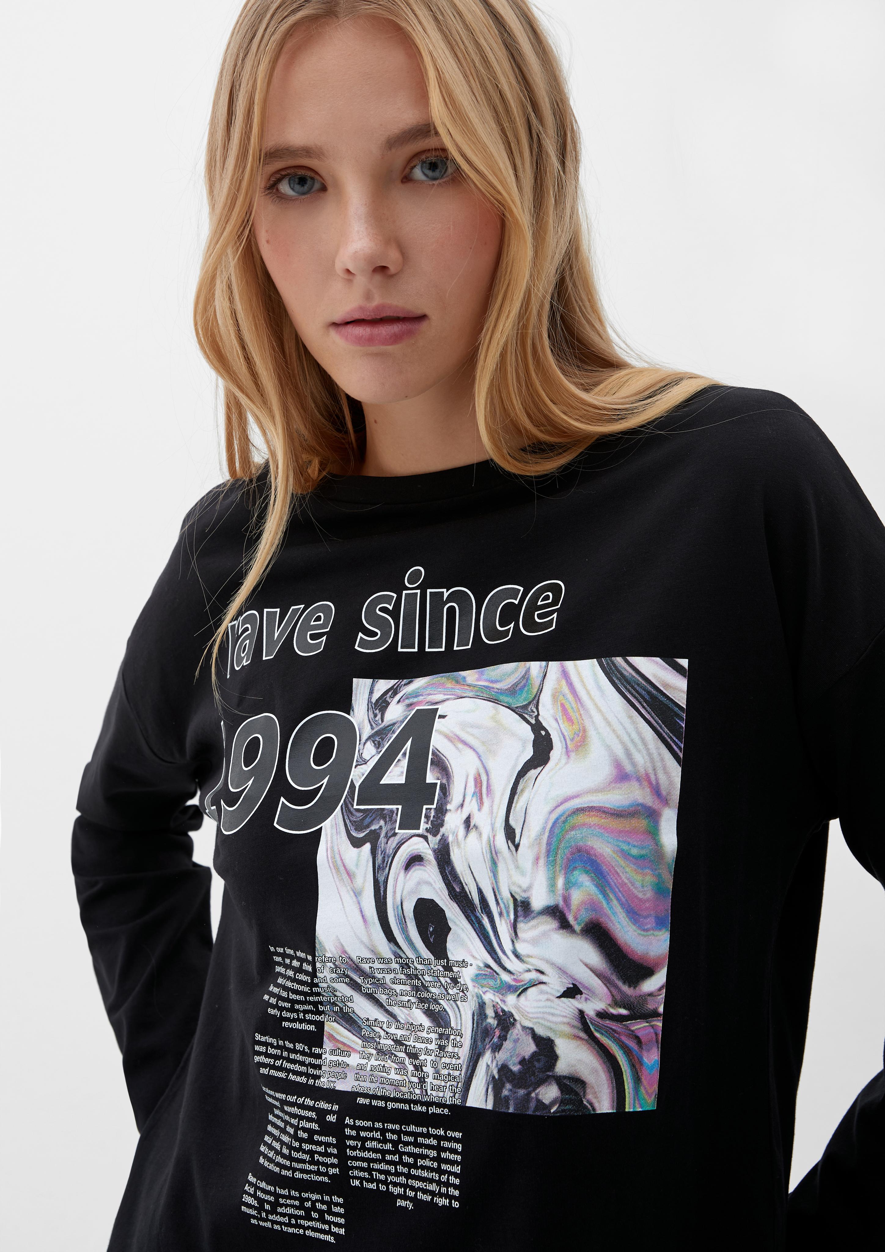 Longsleeve mit Frontprint  2125992-99D0