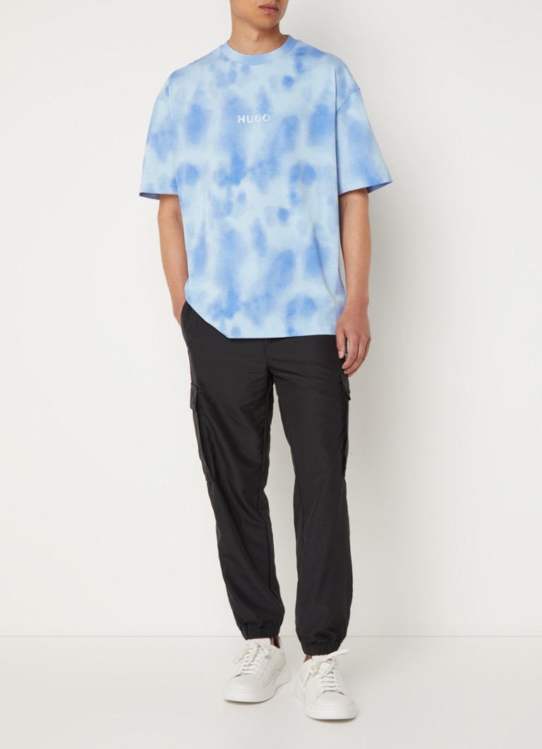 Koszulka HUGO BOSS Dyelo z nadrukiem tie-dye i logo