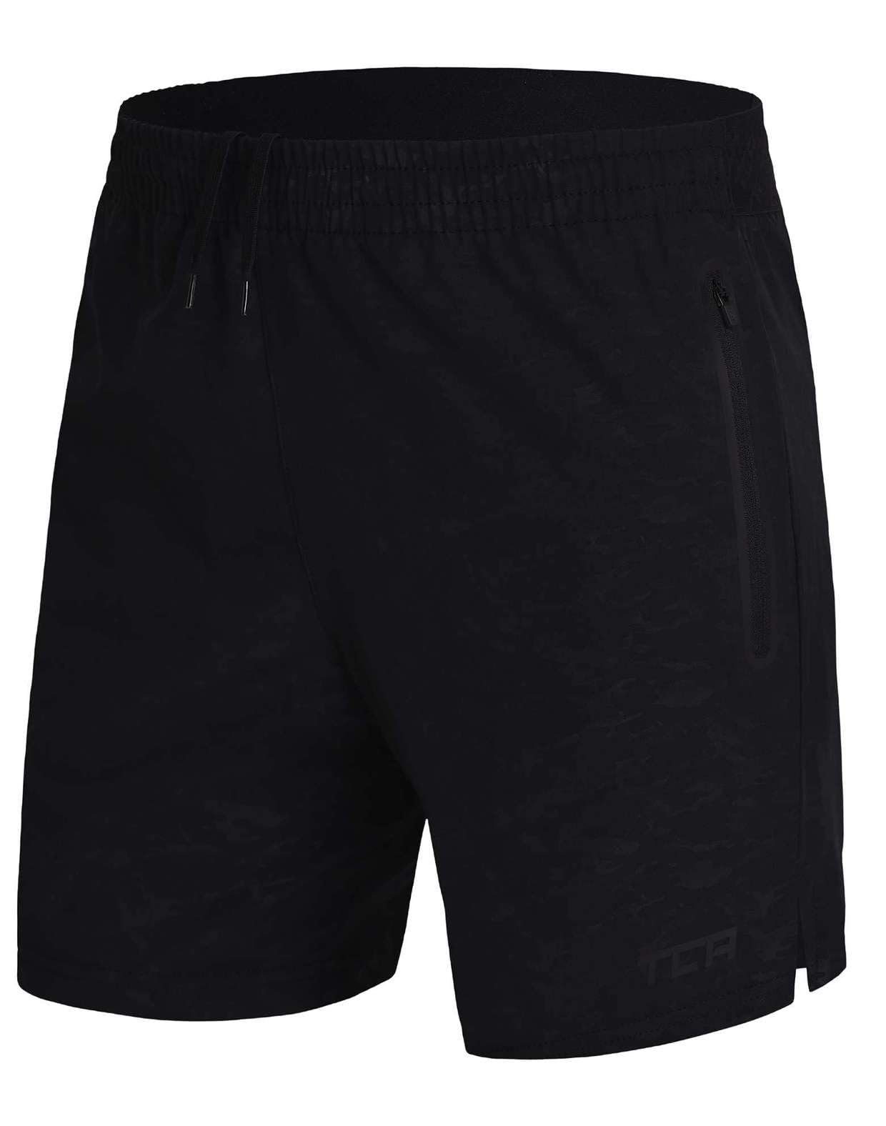 TCA 3/4-Hose TCA Herren Elite Tech Laufhose Gymshorts Trainingsshorts - Schwarz, S