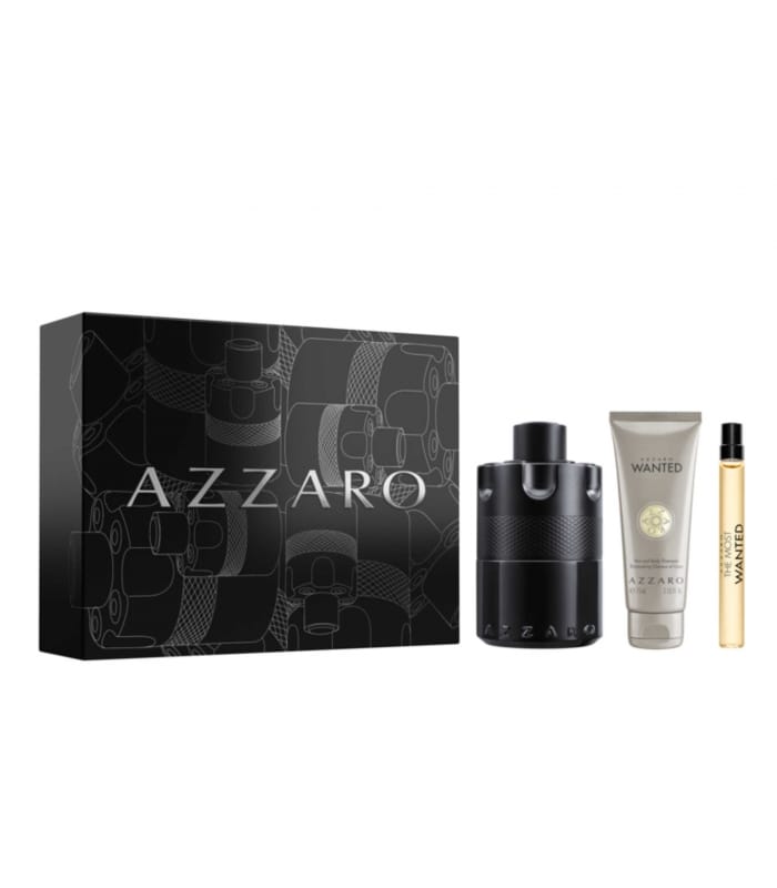 Azzaro-WANTED-Coffret Eaux de Parfum Intense + Shampooing Cheveux & Corps