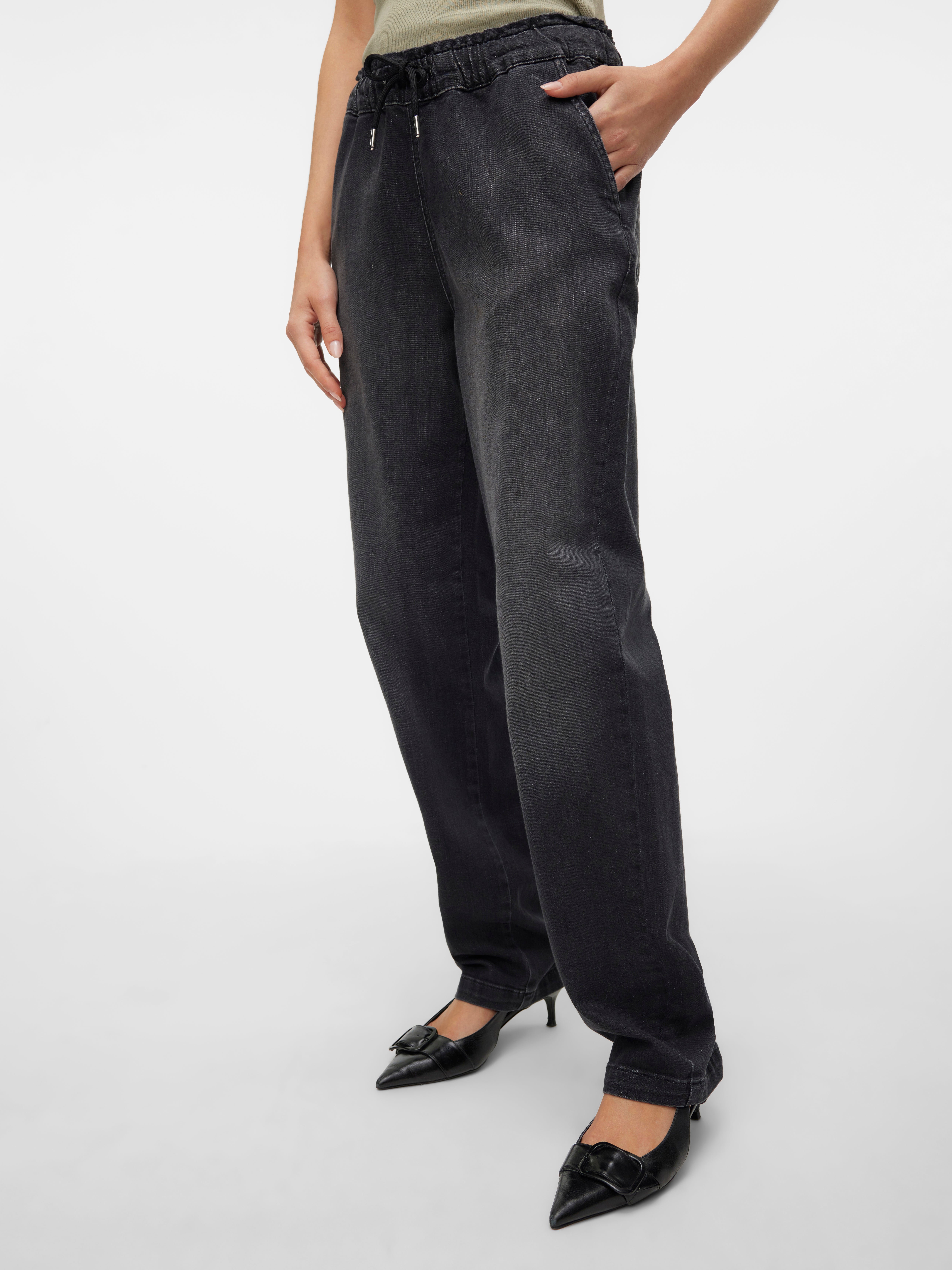 VMCALLIE Mid Rise Karotte, locker geschnitten Jeans