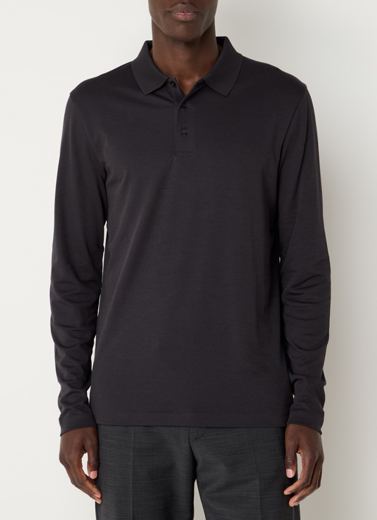 Tricou polo Strellson Edgar, croială clasică, cu microimprimă.