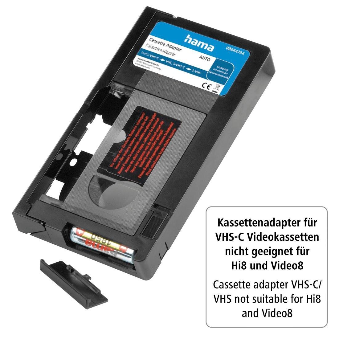 Hama Videokassette Kassettenadapter für VHS-C/VHS 
