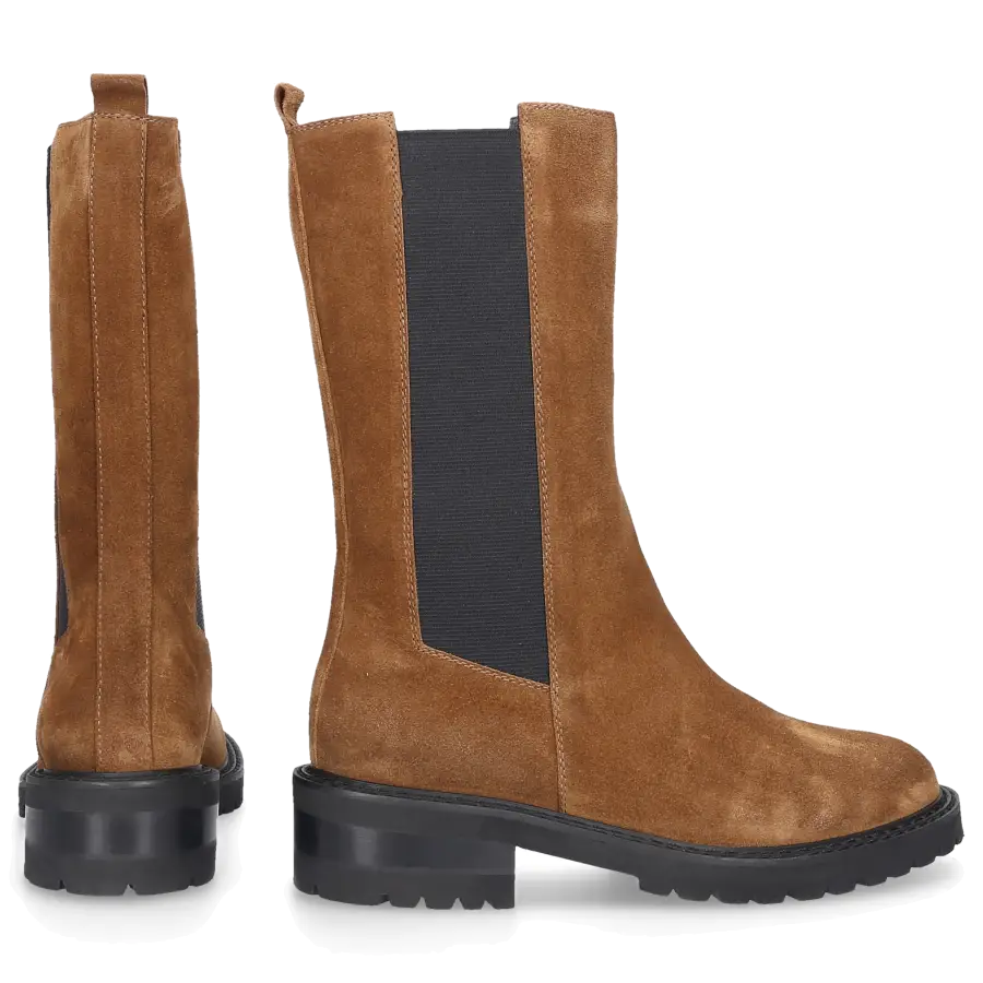 Via Roma 15 - Chelsea Boots 3463 Veloursleder - braun