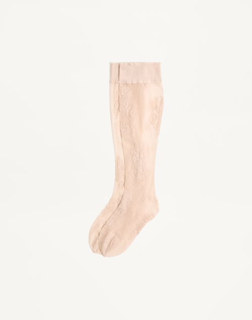 Blomster Lycra knæstrømper