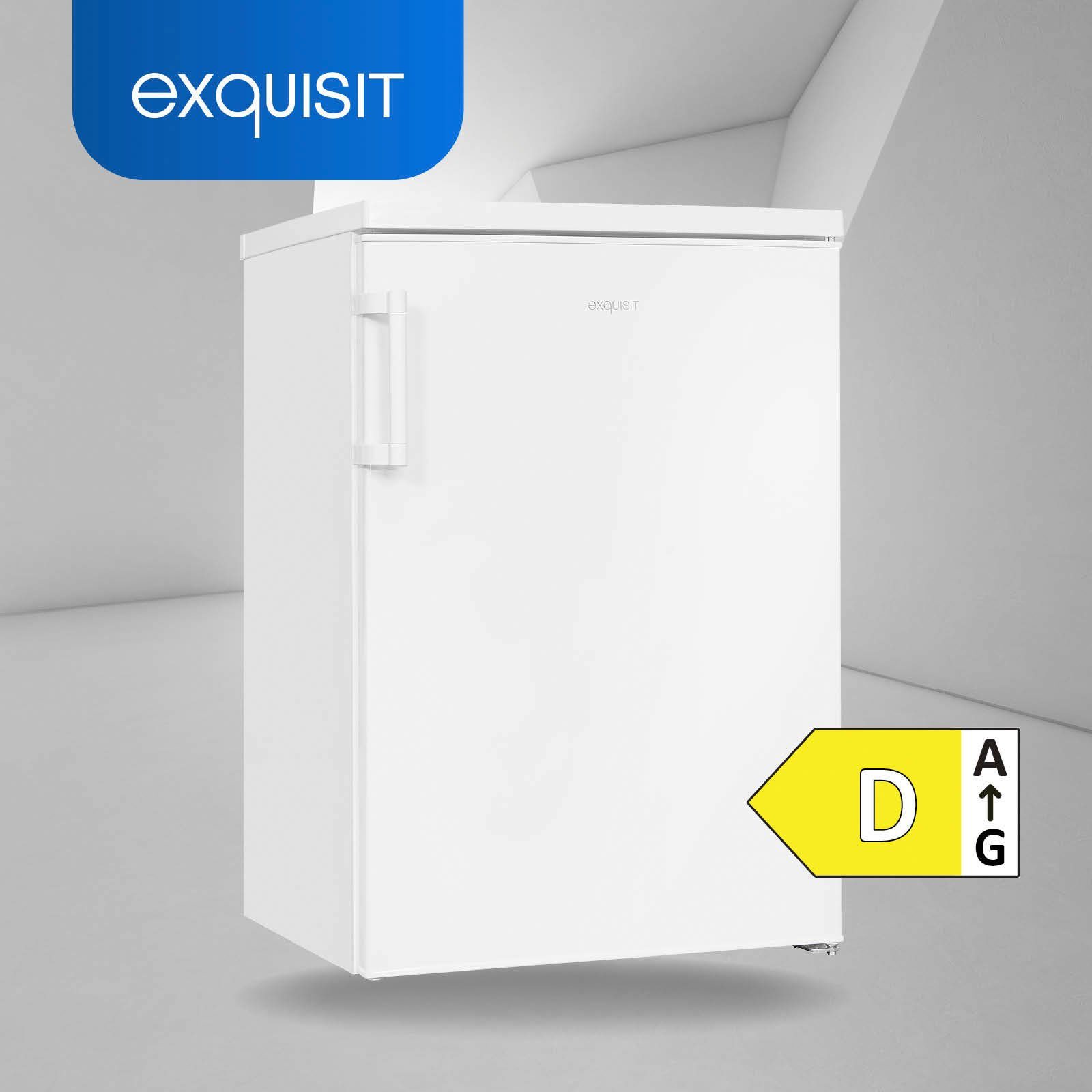 exquisit Kühlschrank KS16-4-H-010E weiss, 85 cm hoch, 56 cm breit
