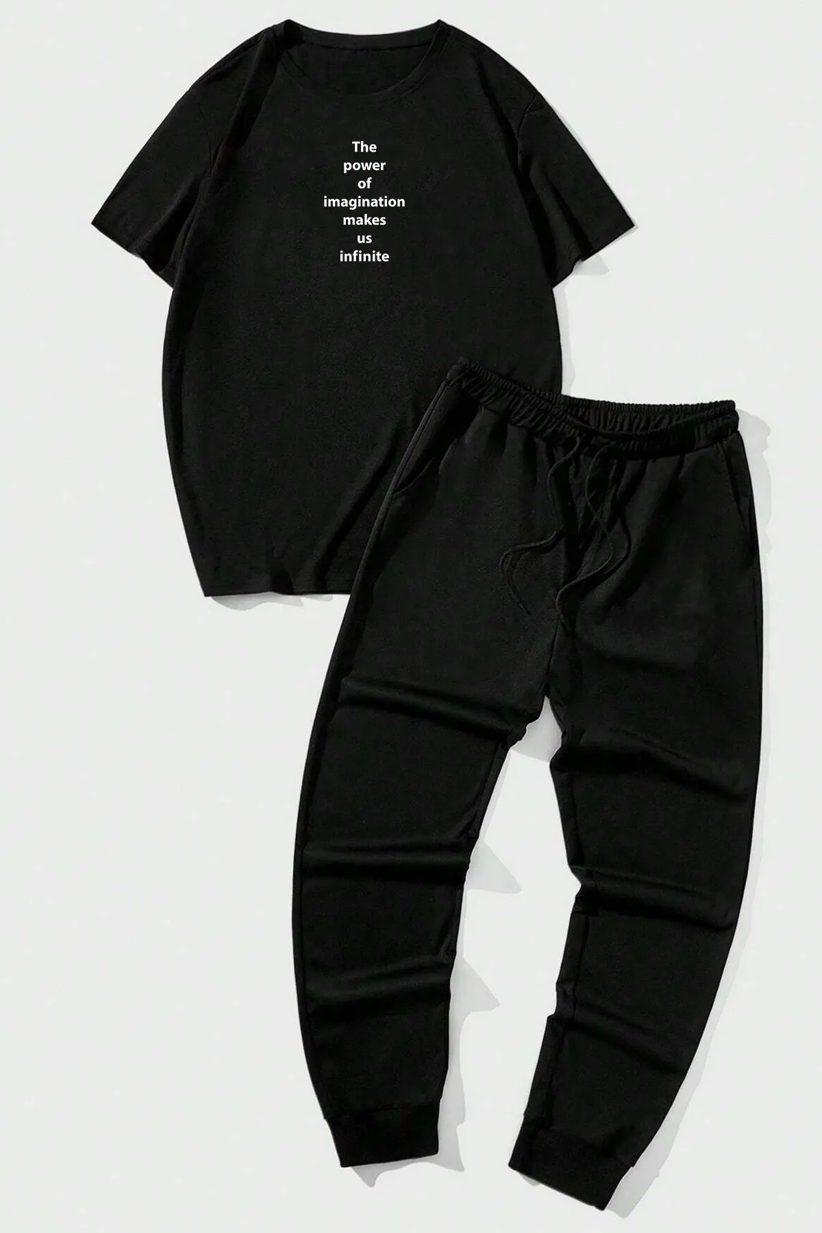 uyguntarz  Sport-Sweatsuit Set - Schwarz - Regular Fit