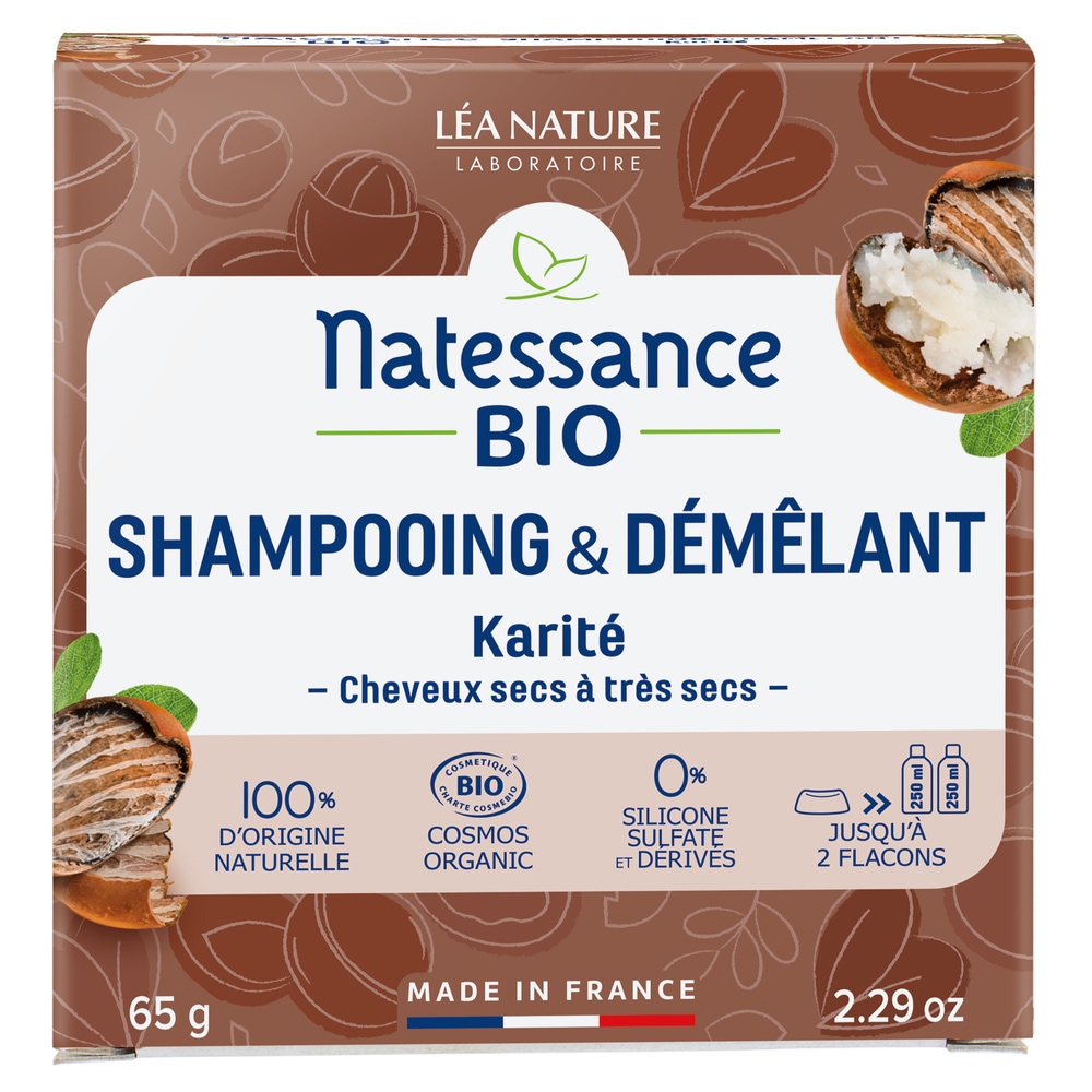 natessance Shampooing & Démêlant Karité bio Shampooing