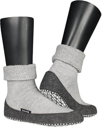 Falke, Serie Cosyshoes, Hausschuhe, Merinowolle, hellgrau