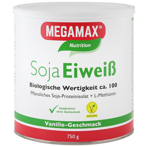 MEGAMAX Soja Eiweiß Vanille Pulver  750 g  Pulver