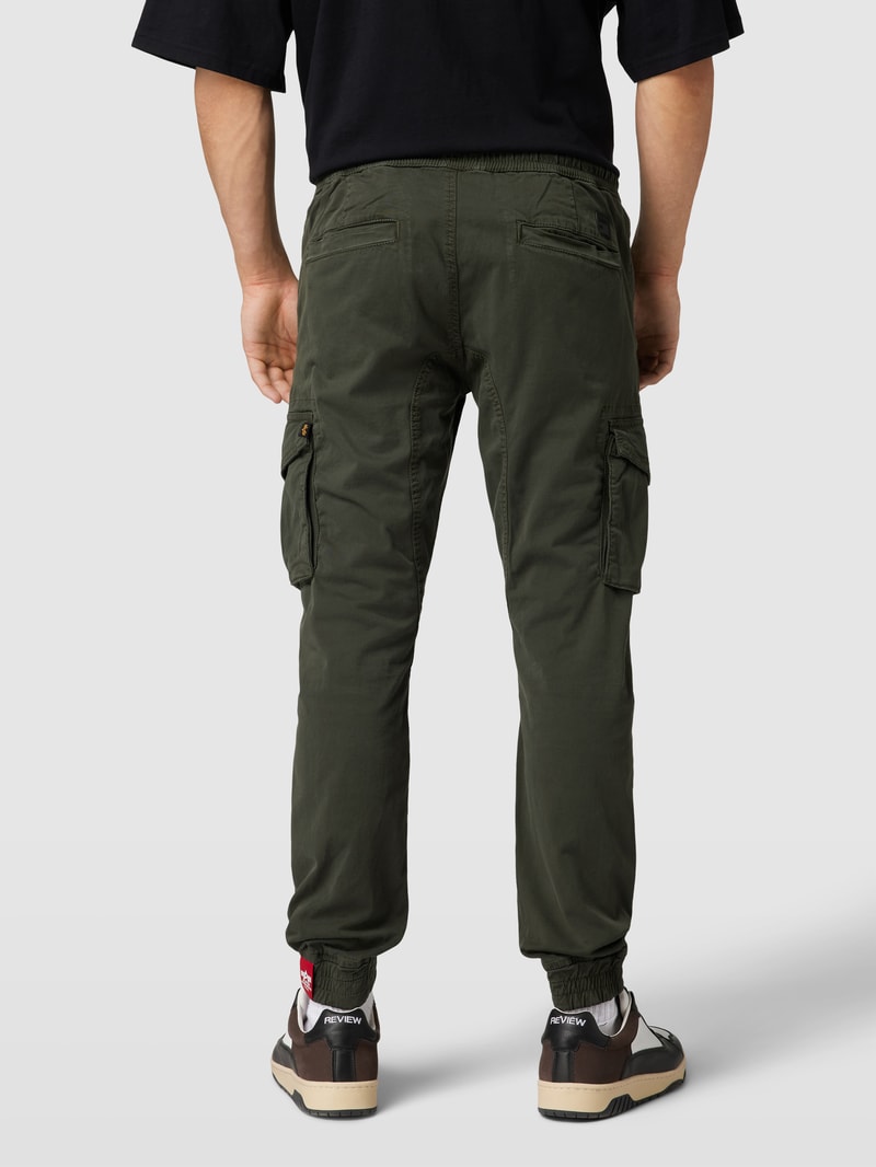 Cargohose mit Cargotaschen Modell 'Twill' in schwarz