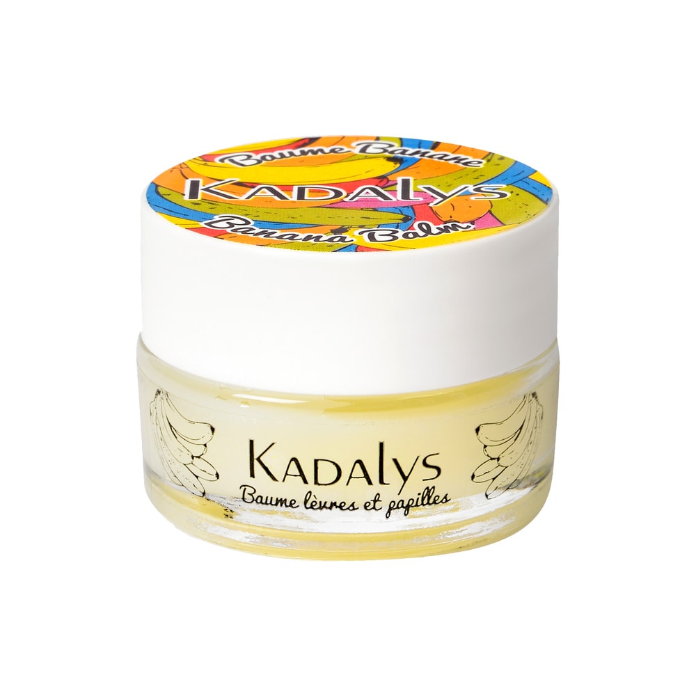 Kadalys Baume Lèvres et Papilles à la Banane Bio Soin des lèvres nourrissant, réparateur