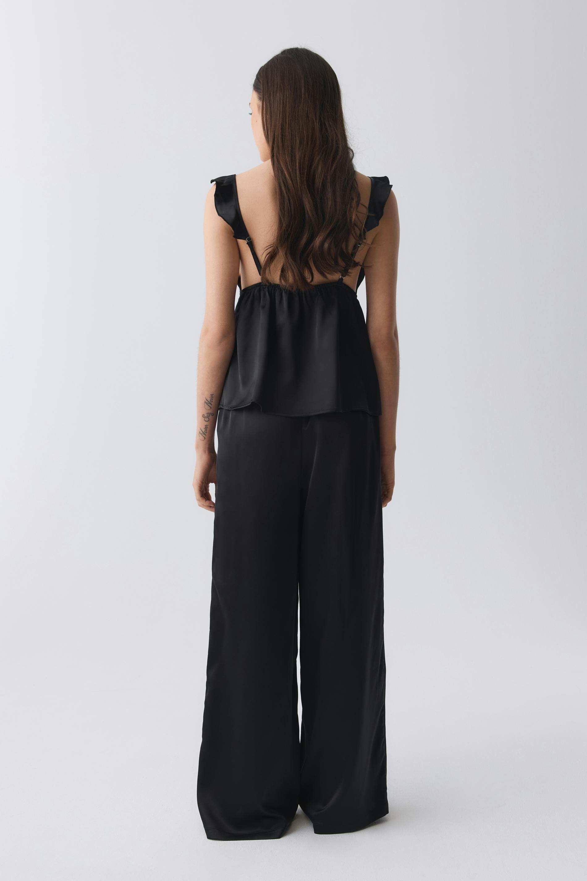Satin pyjamas trousers