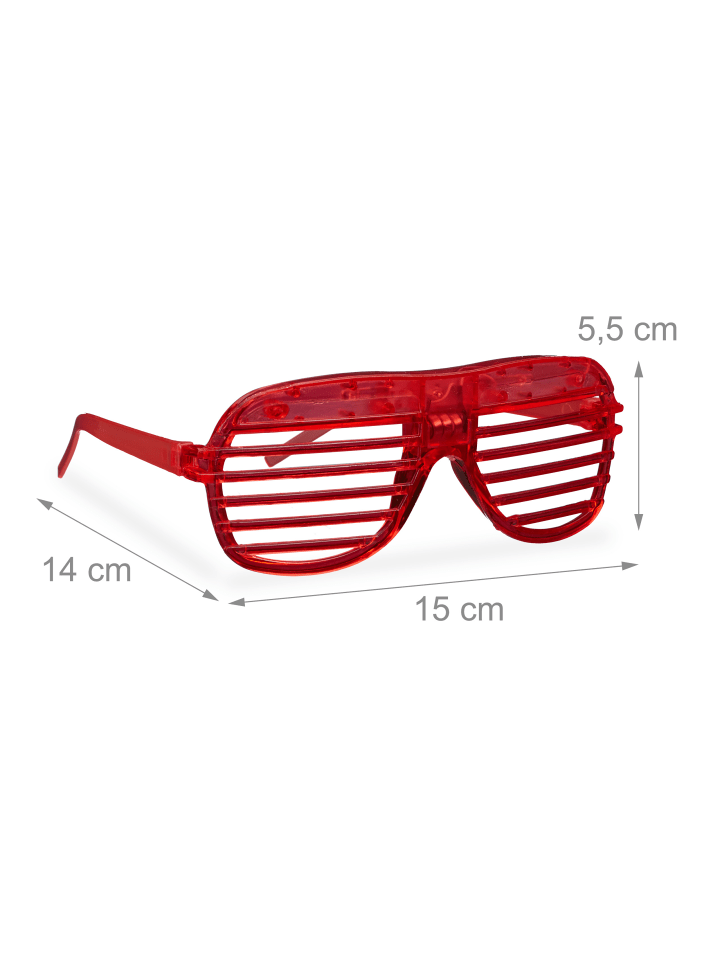 relaxdays 10x Partybrille in Bunt günstig kaufen onesize