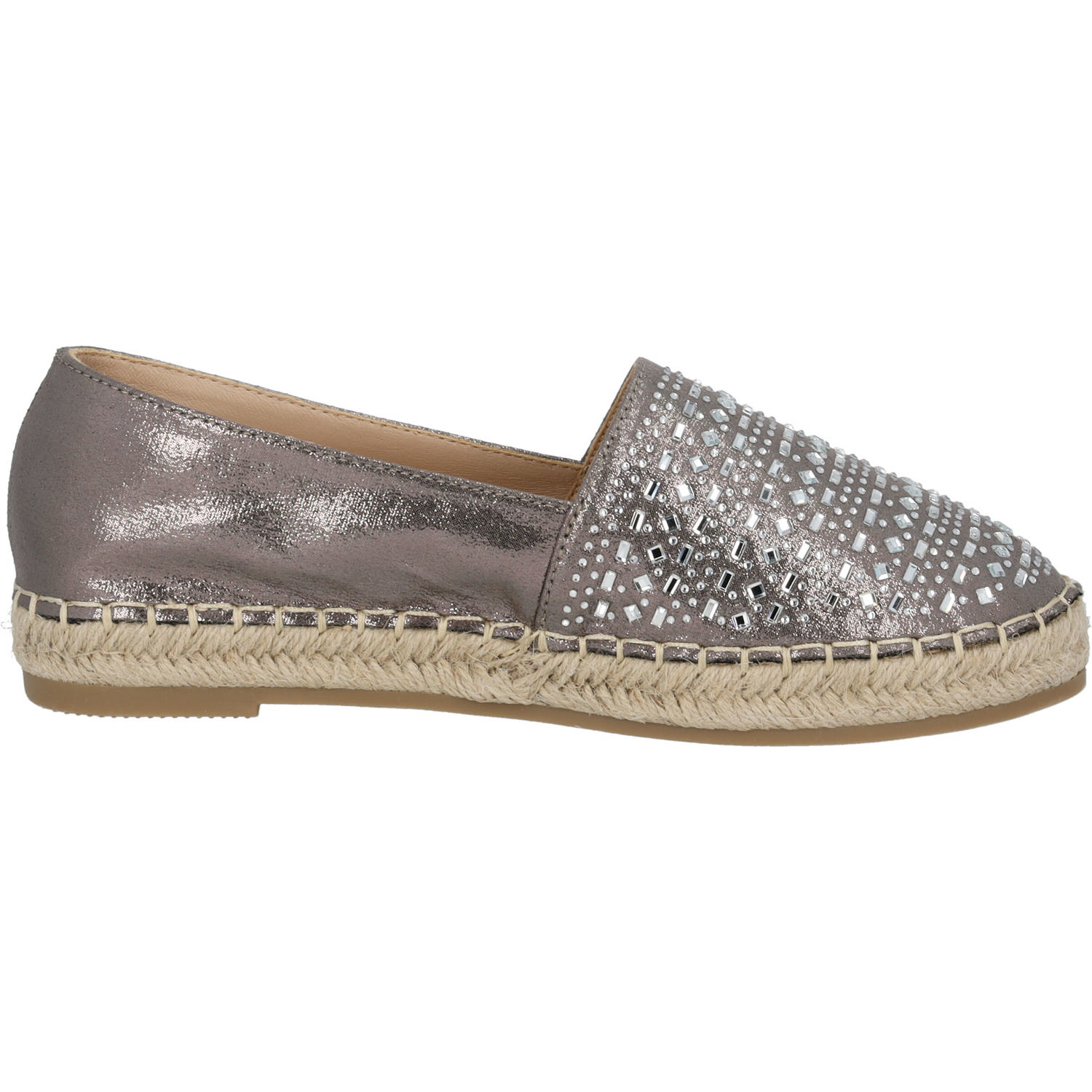 Palado Chesu by Sila Sahin, Espadrilles, Damen, Grau Metallic