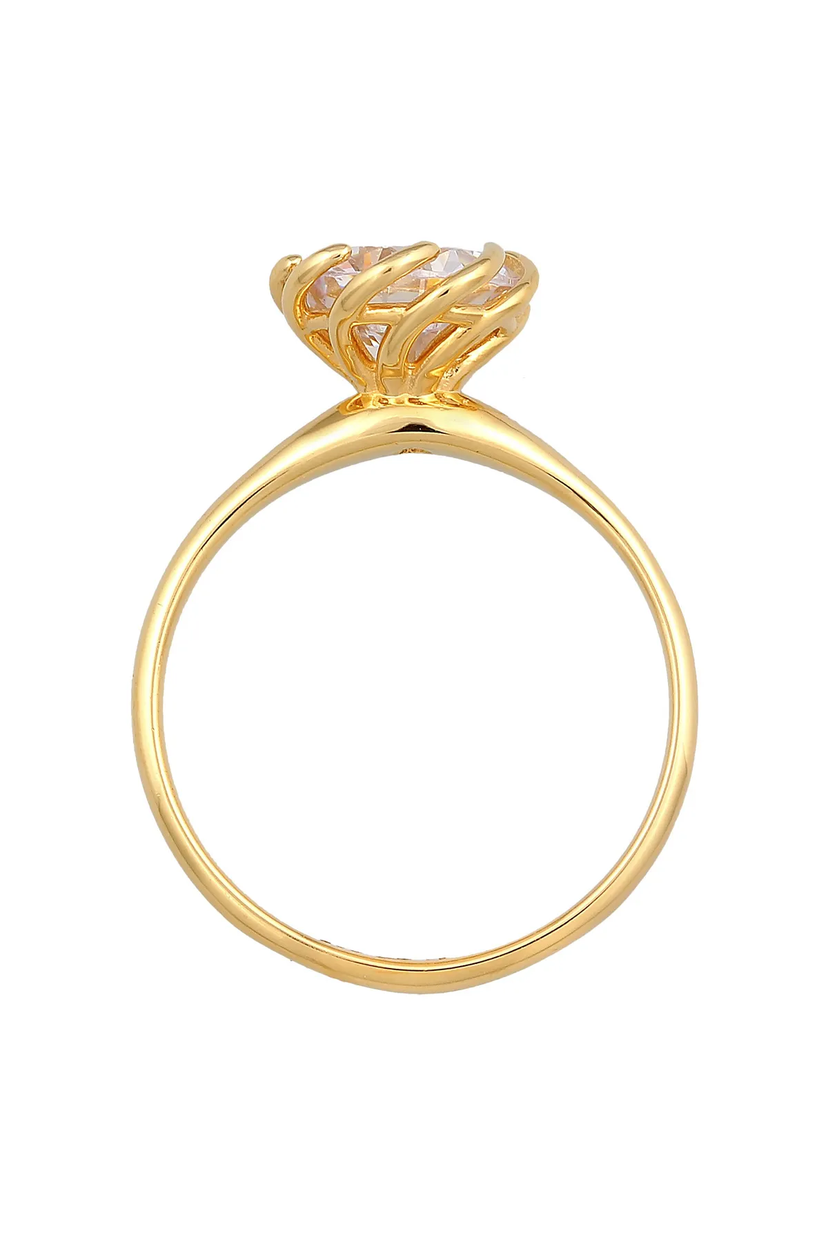 ELLI  Ring - Goldfarben - Zirkon