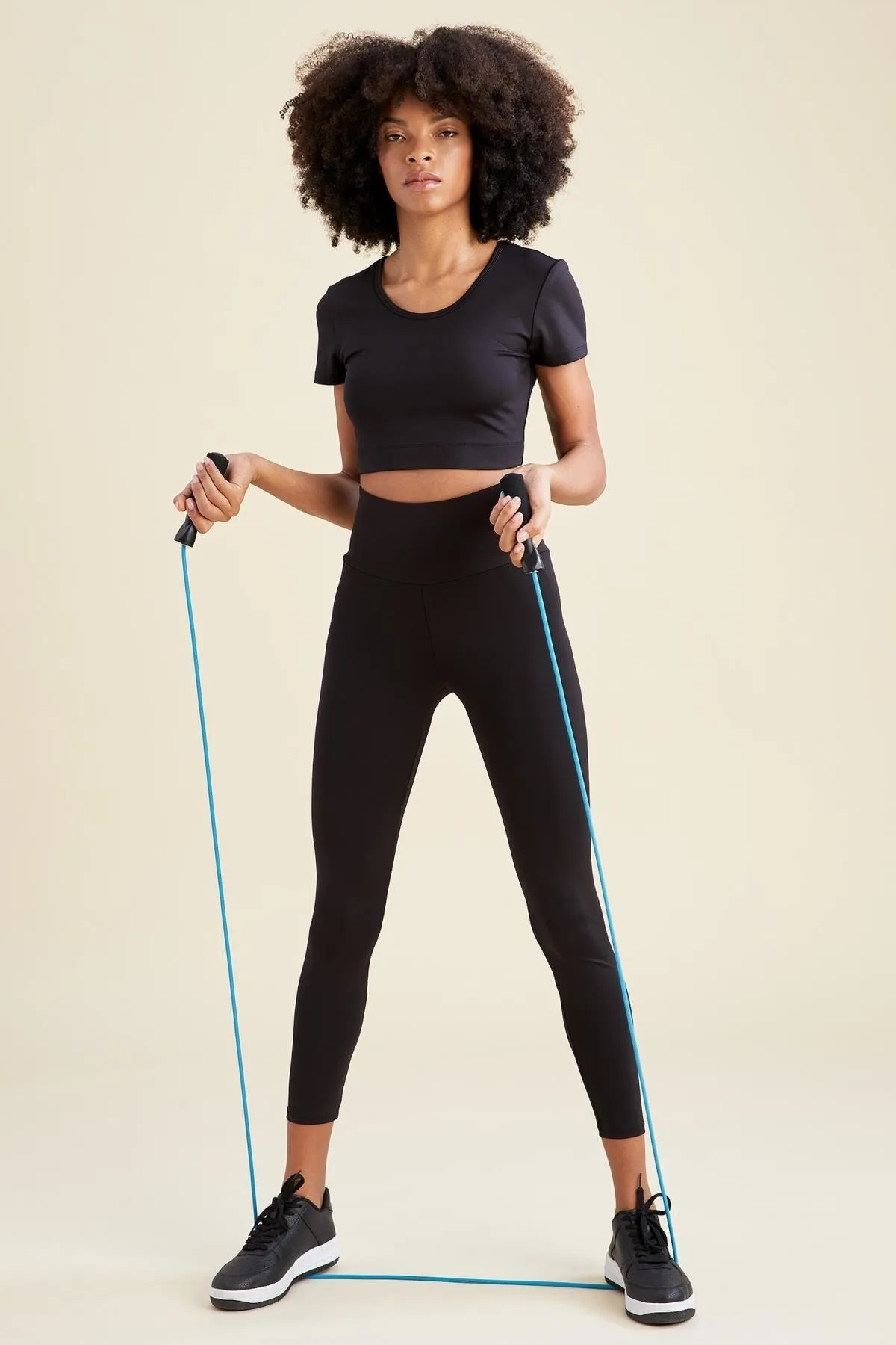 DeFacto  Passform: Standard-Fit-Sportstrumpfhose mit hoher Taille
