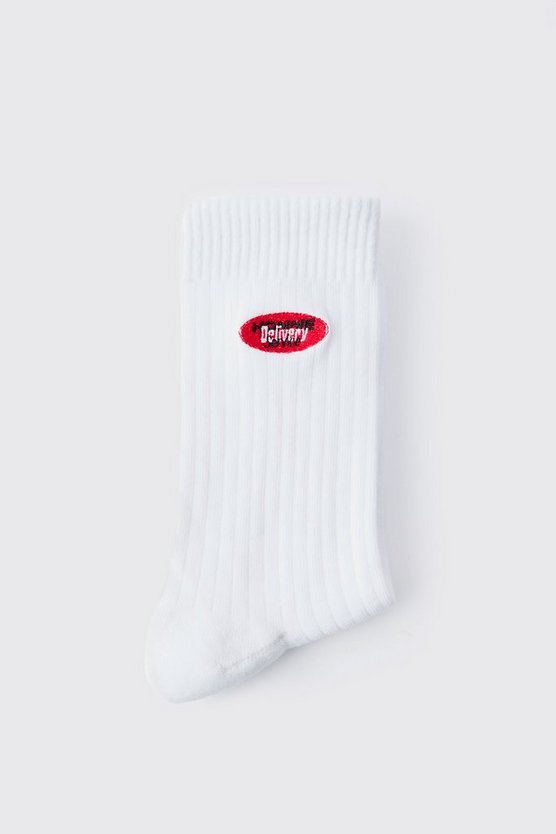 Sport-Socken mit Homme-Stickerei