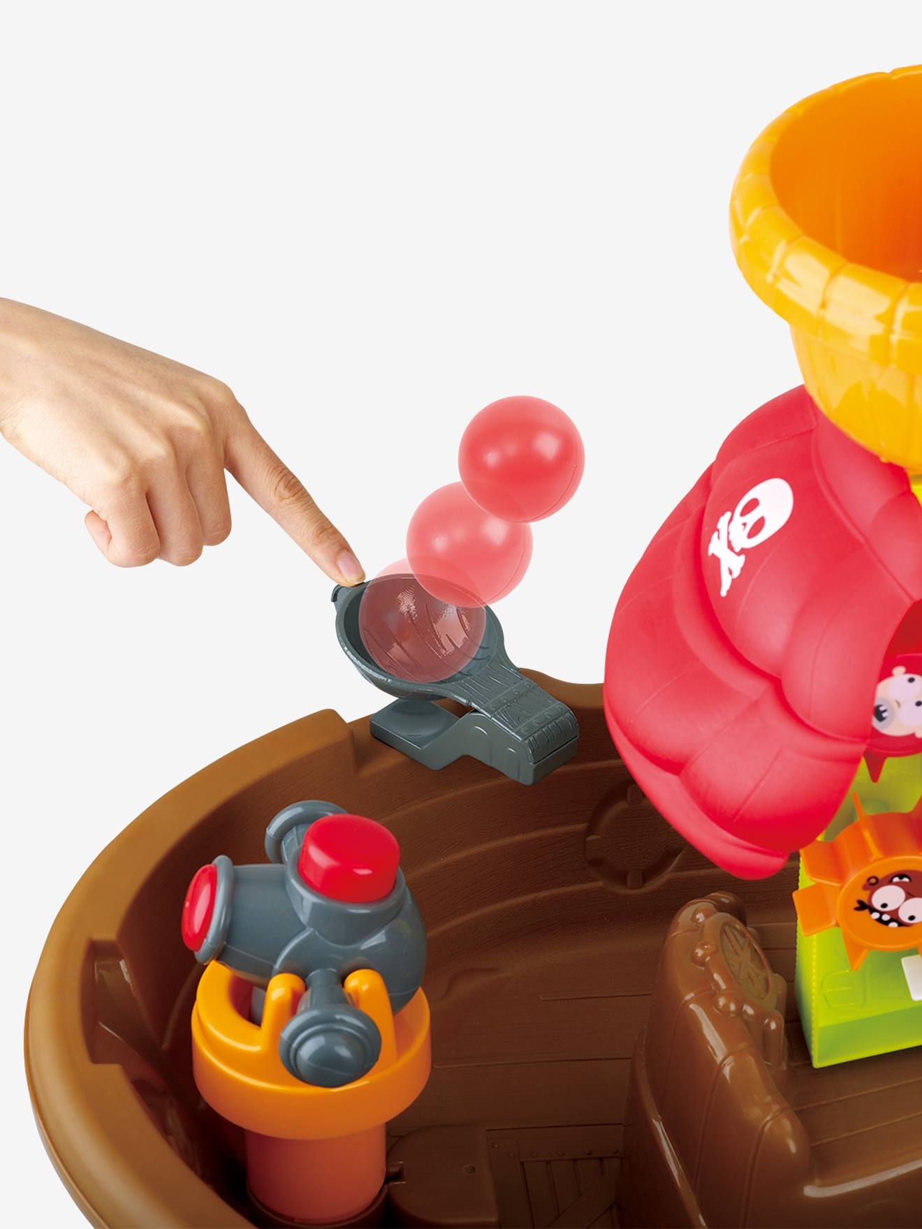 Vertbaudet Kinder Wasser-Spieltisch PIRATENSCHIFF, Outdoorspieltisch - mehrfarbig