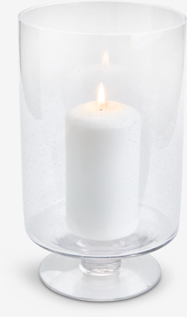 FJELD Lanterne avec bougie FJELD Verre Ø15xH25cm