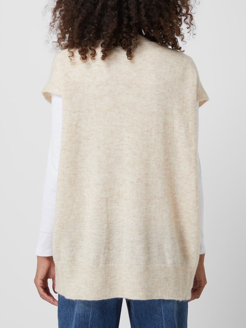 Weste mit Mohair-Anteil Modell 'Presley' in sand meliert