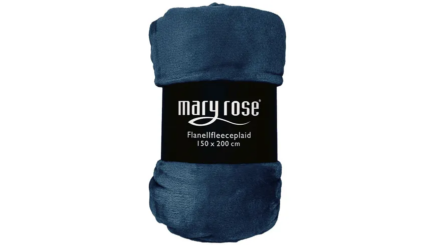 Maryrose Flanellfleecedecke 150x200cm Rauchblau