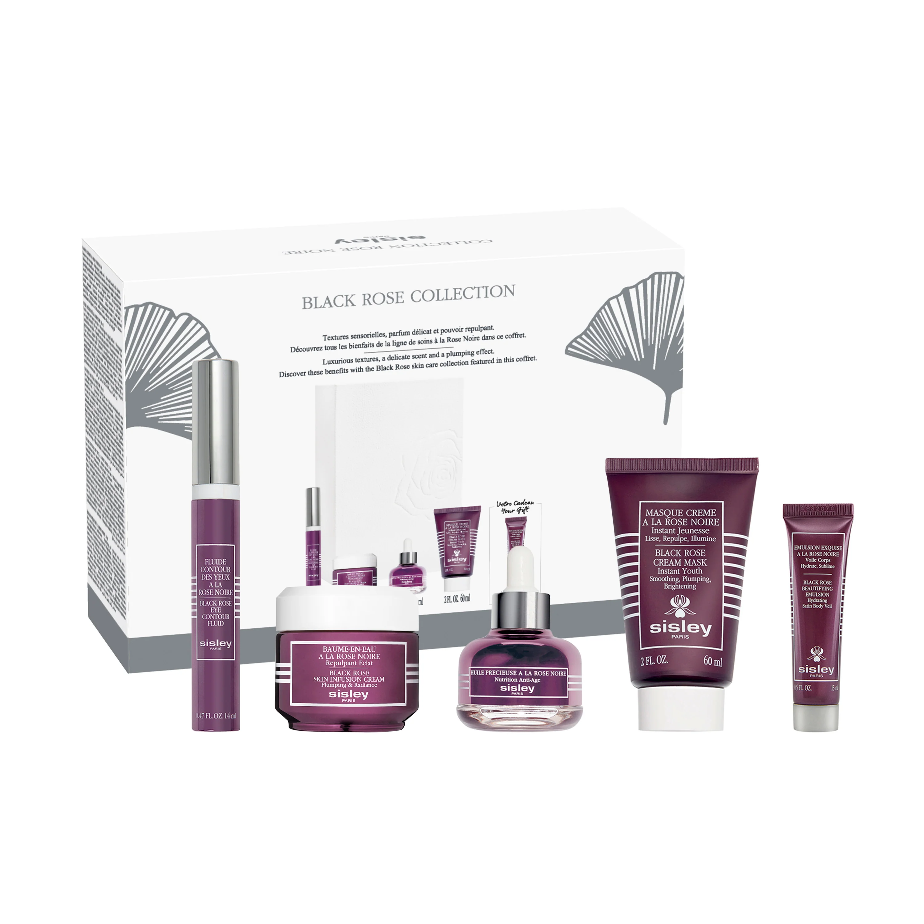 Gesichtspflege-Set Rose Noire - Anti-Falten-Set
