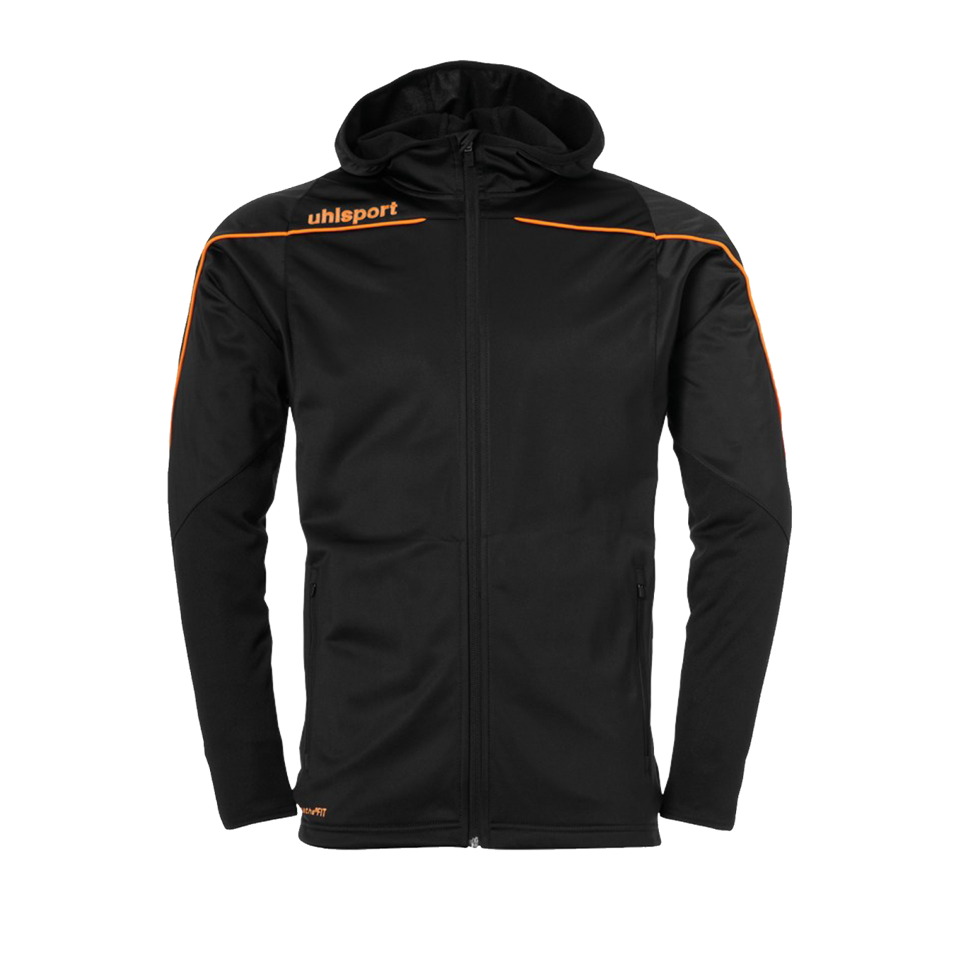 Uhlsport Stream 22 Kapuzenjacke Schwarz Orange F22