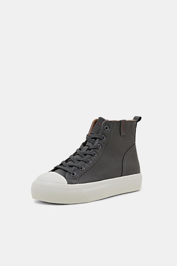 Plateau-Sneakers in Lederoptik