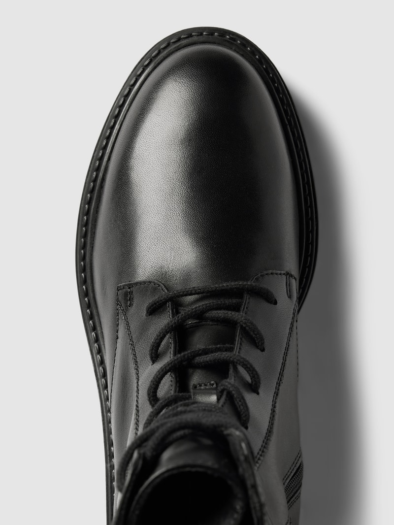 Schnürboots mit elastischen Einsätzen Modell 'IRIDEA' in schwarz