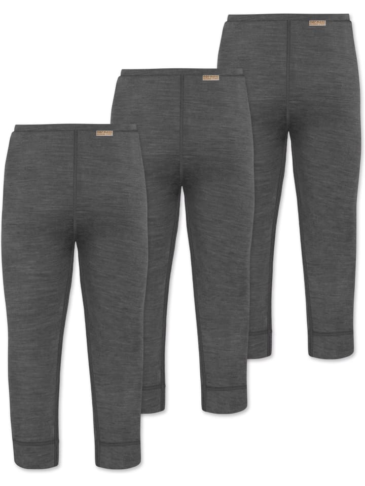 Normani Outdoor Sports 3er Pack Baby Merino Lange Unterhose „Tutira