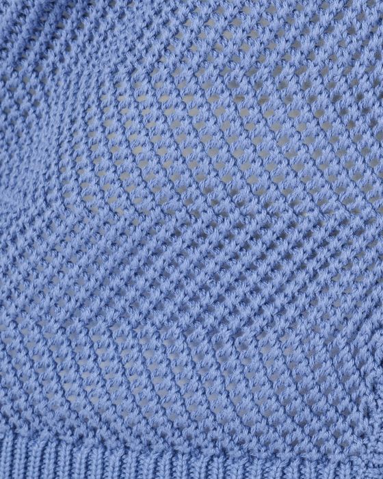 Gilet ajouré en coton biologique