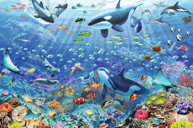 Puzzle 3000 Teile - Bunter Unterwasserspaß
