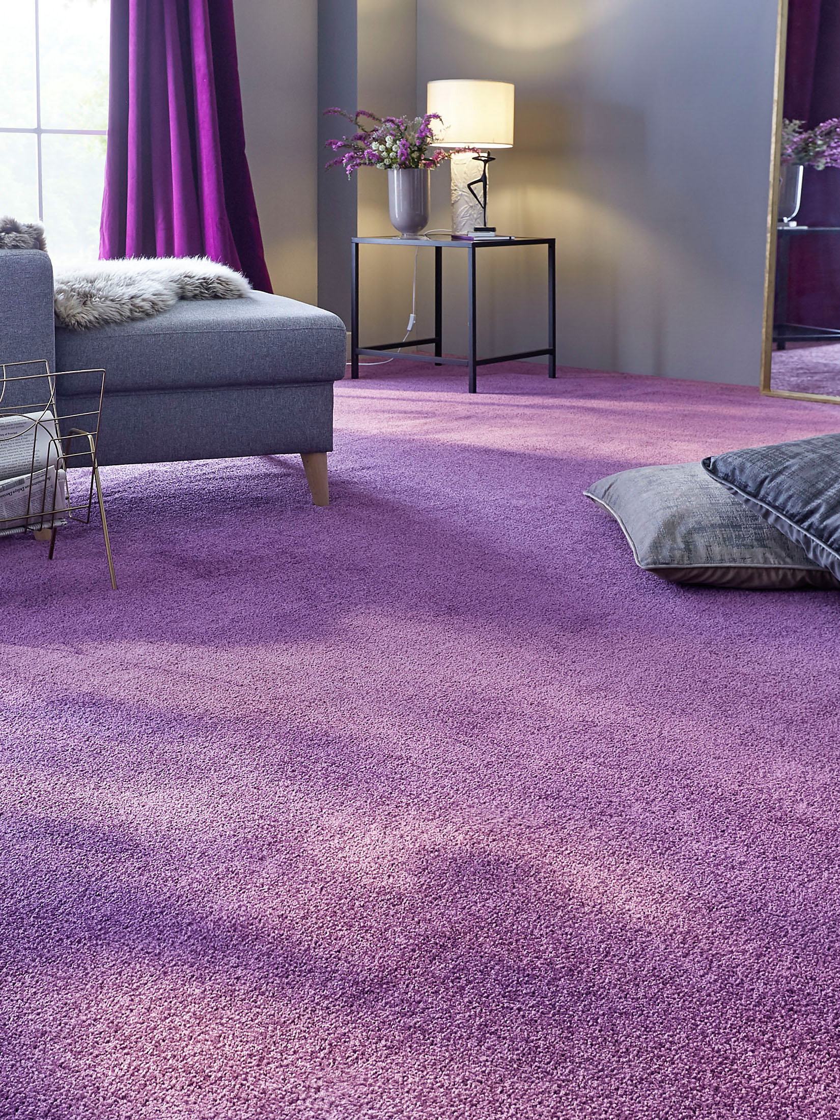 Balance Velours-Teppichboden, Lavendel 115