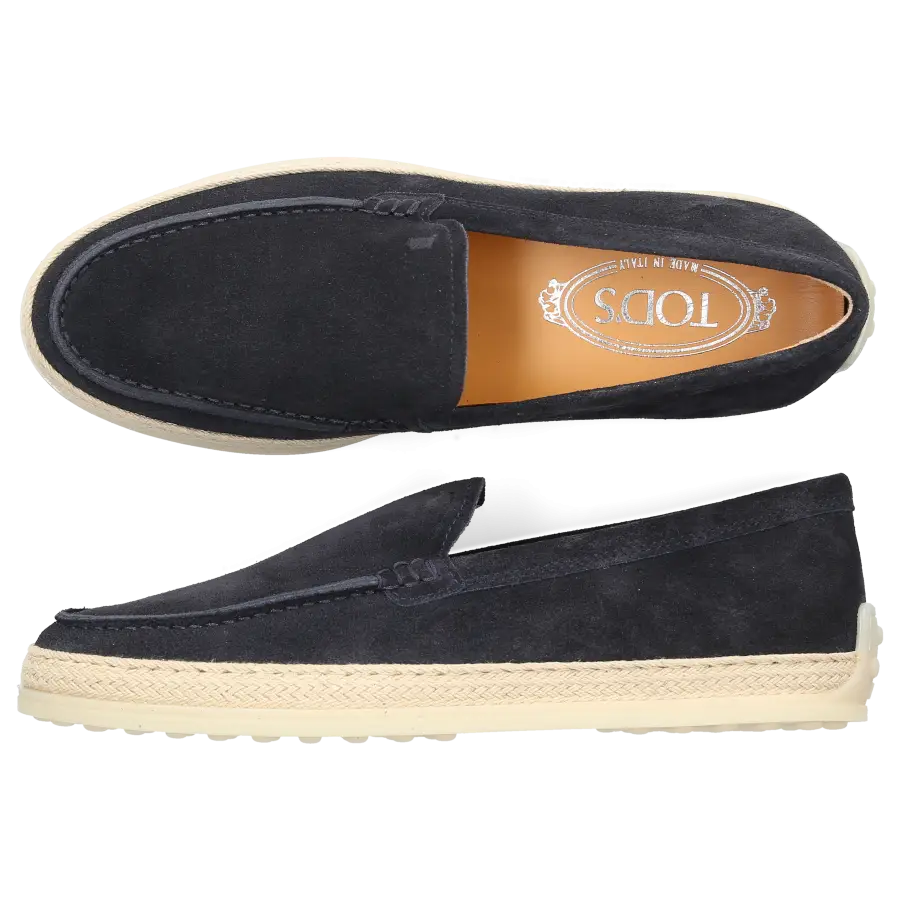 Tod's - Loafer 92K0HU Veloursleder - blau