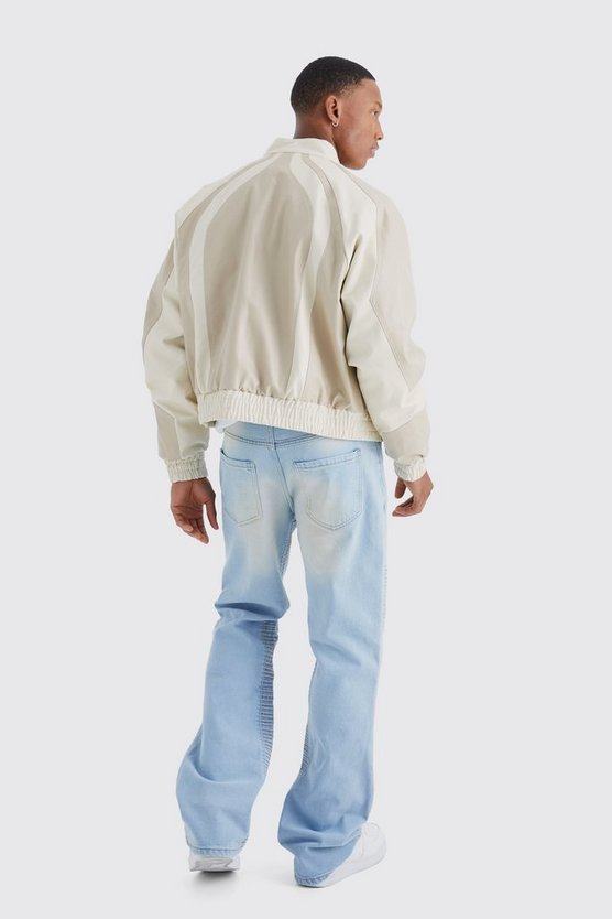Lockere Biker-Schlagjeans