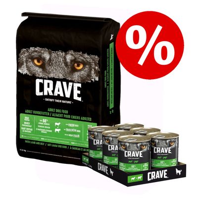 6 x 400 g Carve Adult Nassfutter + 11,5 kg Trockenfutter zum Sonderpreis!