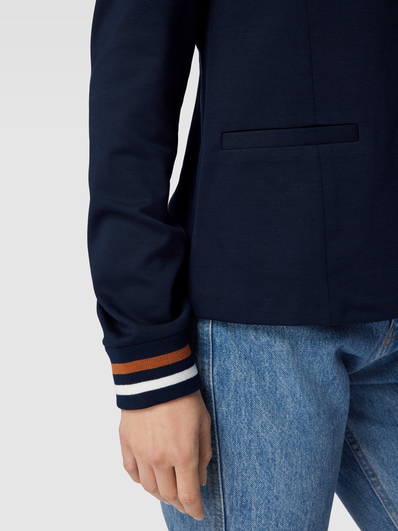 Blazer mit Leistentaschen Modell 'KINNIE' in marineblau