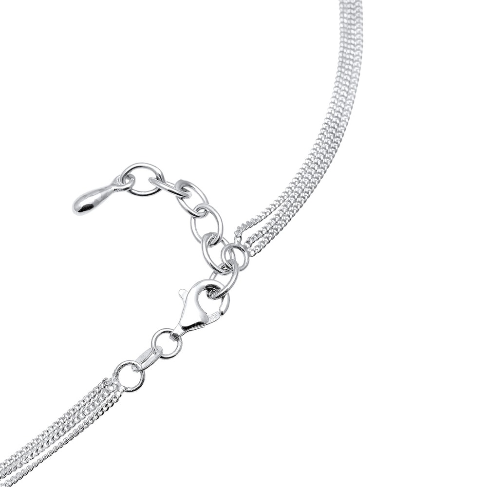 Elli Elli by Julie & Grace Collier Femme Couvre Chef avec Cristaux en Argent Sterling  collier