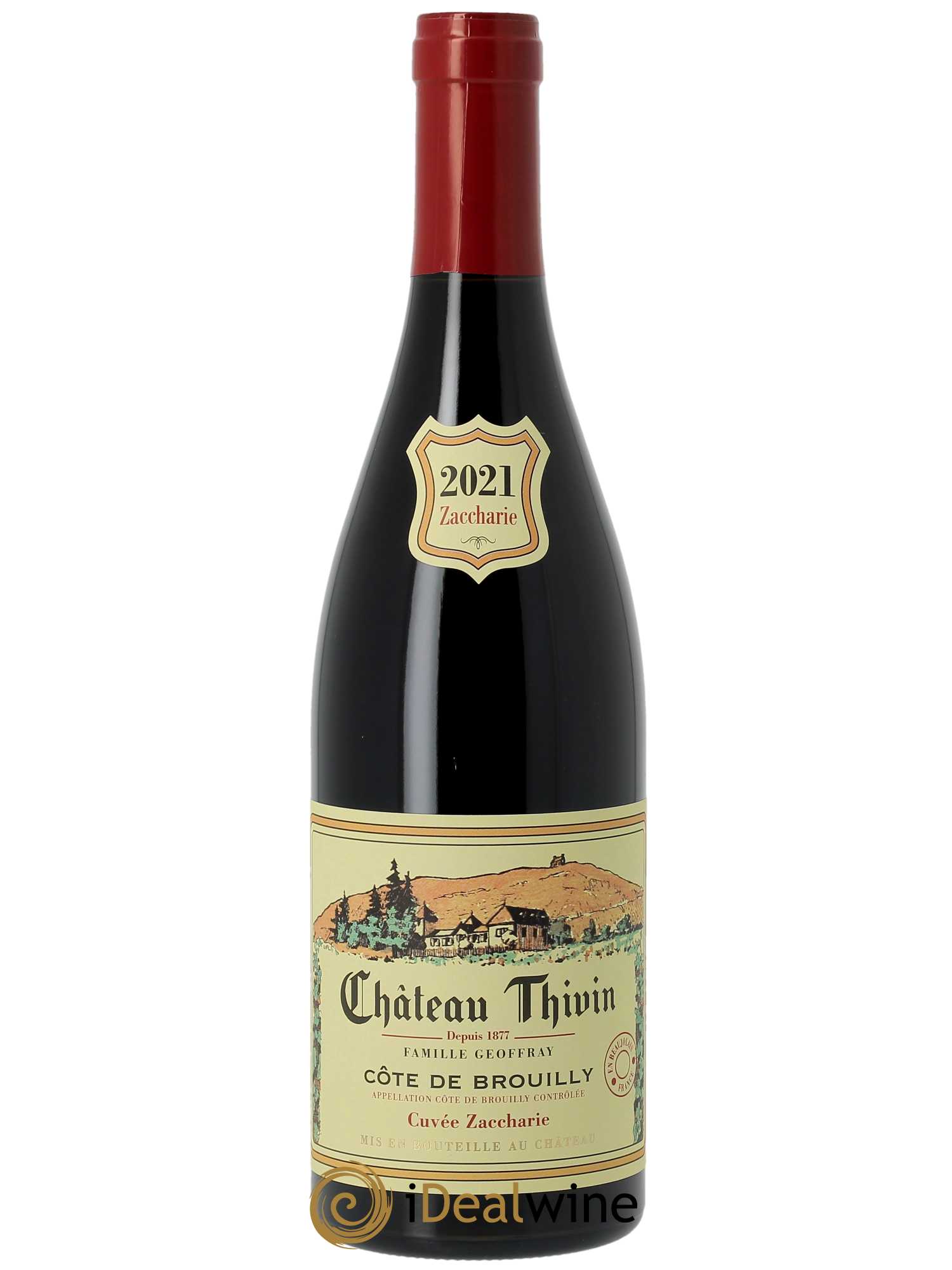 Côte de Brouilly Cuvée Zaccharie Château Thivin  2021 - Lot de 1 Bouteille