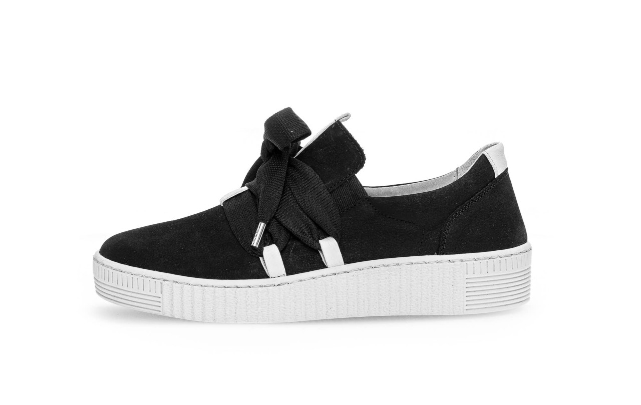 GABOR Freizeit Schnürer schwarz Gabor Fashion Sneaker low 43.333.17 schw