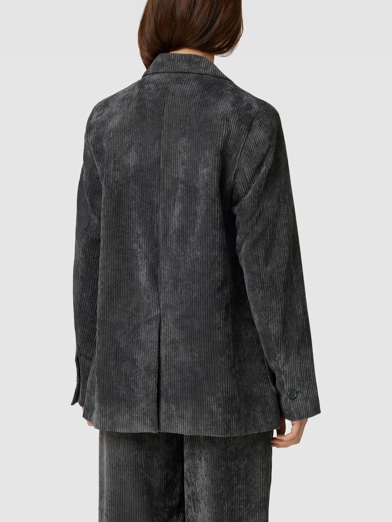 Blazer in Cord-Optik in anthrazit
