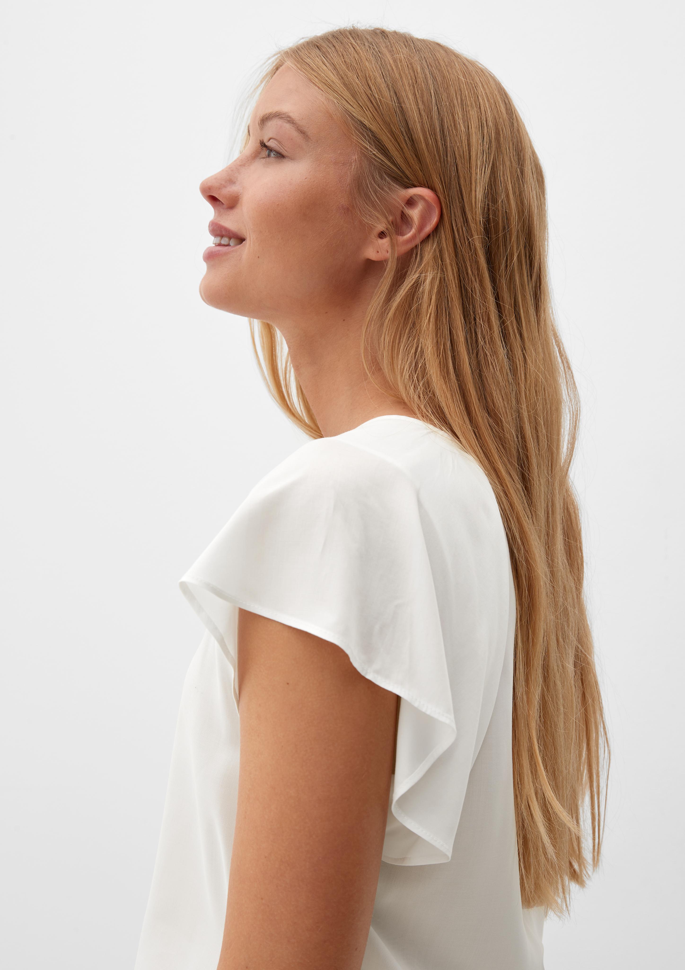 Viskosebluse mit V-Ausschnitt  2132616-0200