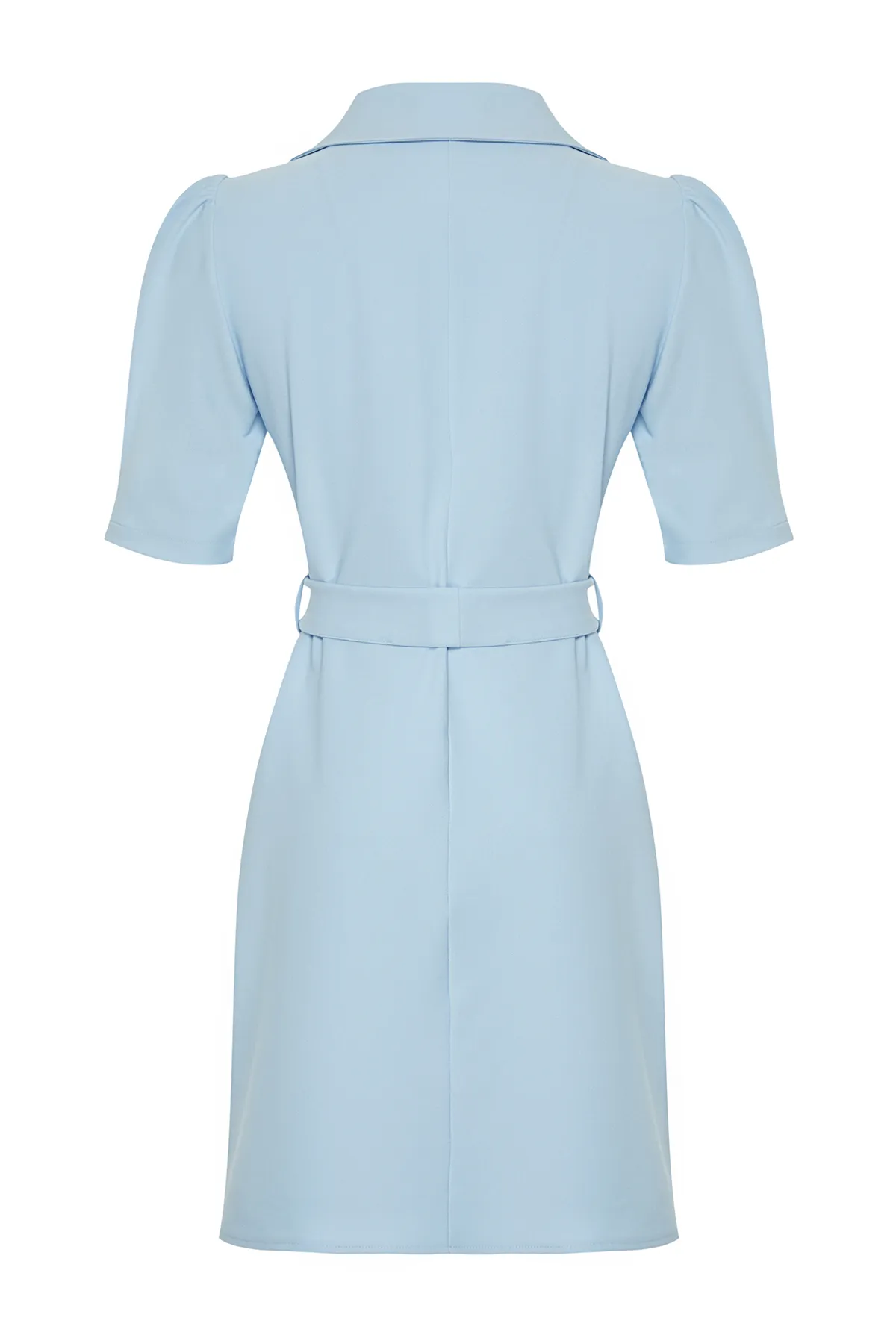 Trendyol Collection  Blaues gewebtes Minikleid TWOSS20EL0236