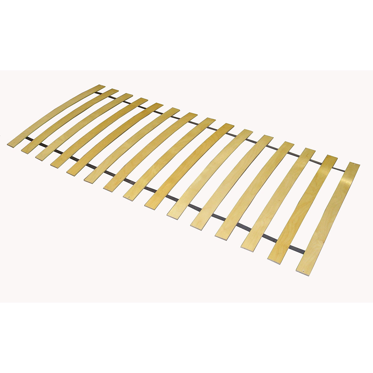 Bettgestell weiß massiv 90x200 mit Federleisten und Matratze