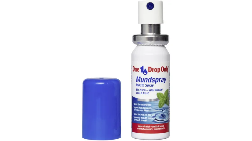 One Drop Only antibakterielles Mundspray mit natürlichen Inhaltsstoffen 15 ml